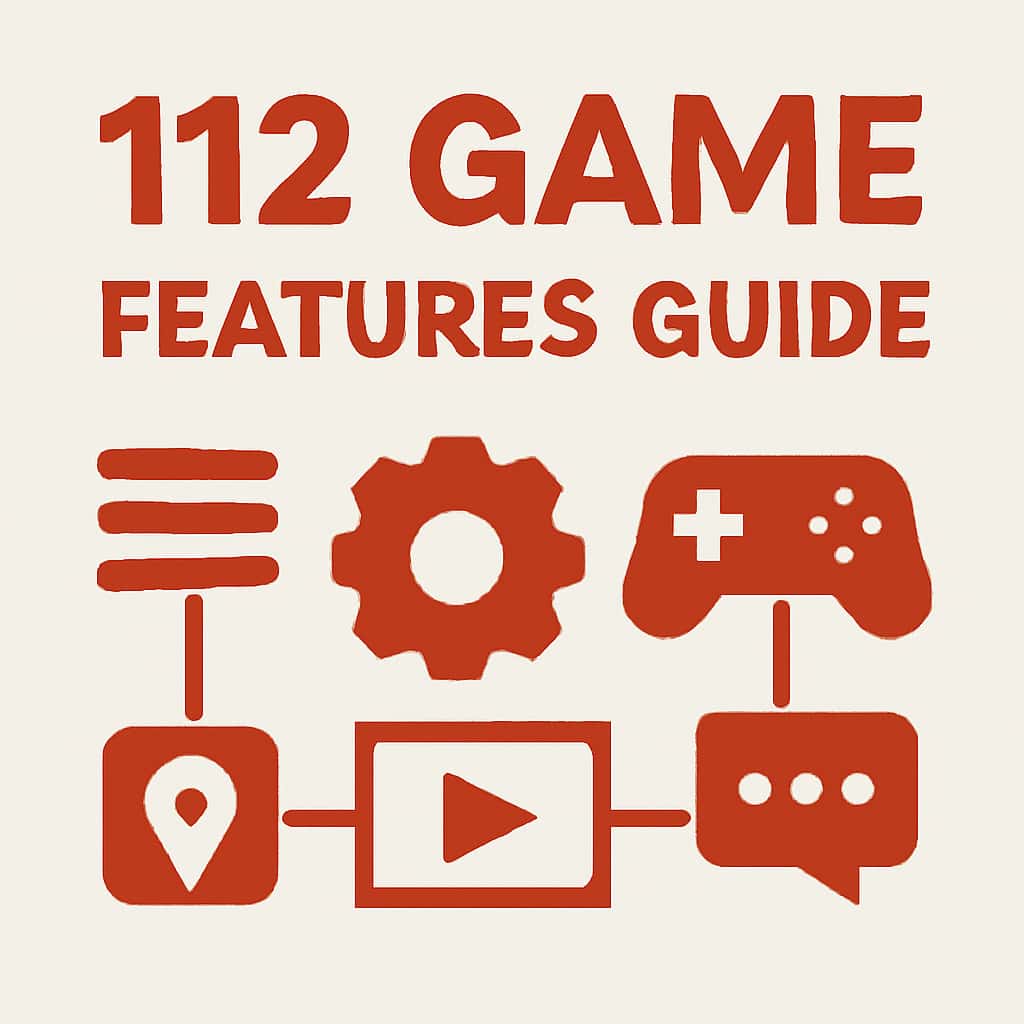 An educational diagram related to the features of 112 Game.