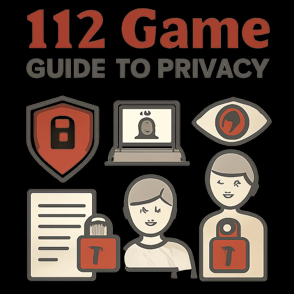 A diagram illustrating privacy settings in the 112 Game.