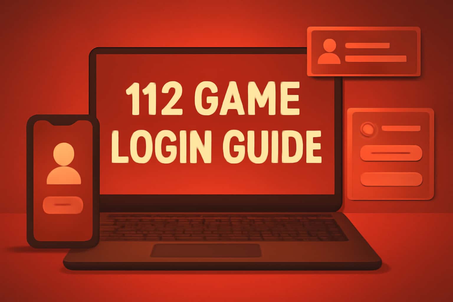 Visual representation of the 112 Game Login Guide, focusing on user interface elements.