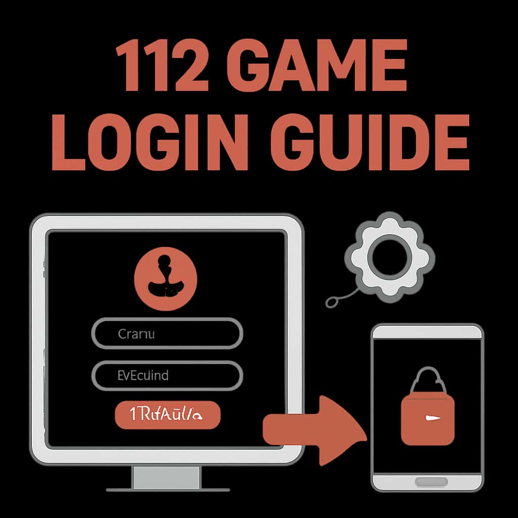 Diagram illustrating the login process for 112 Game.