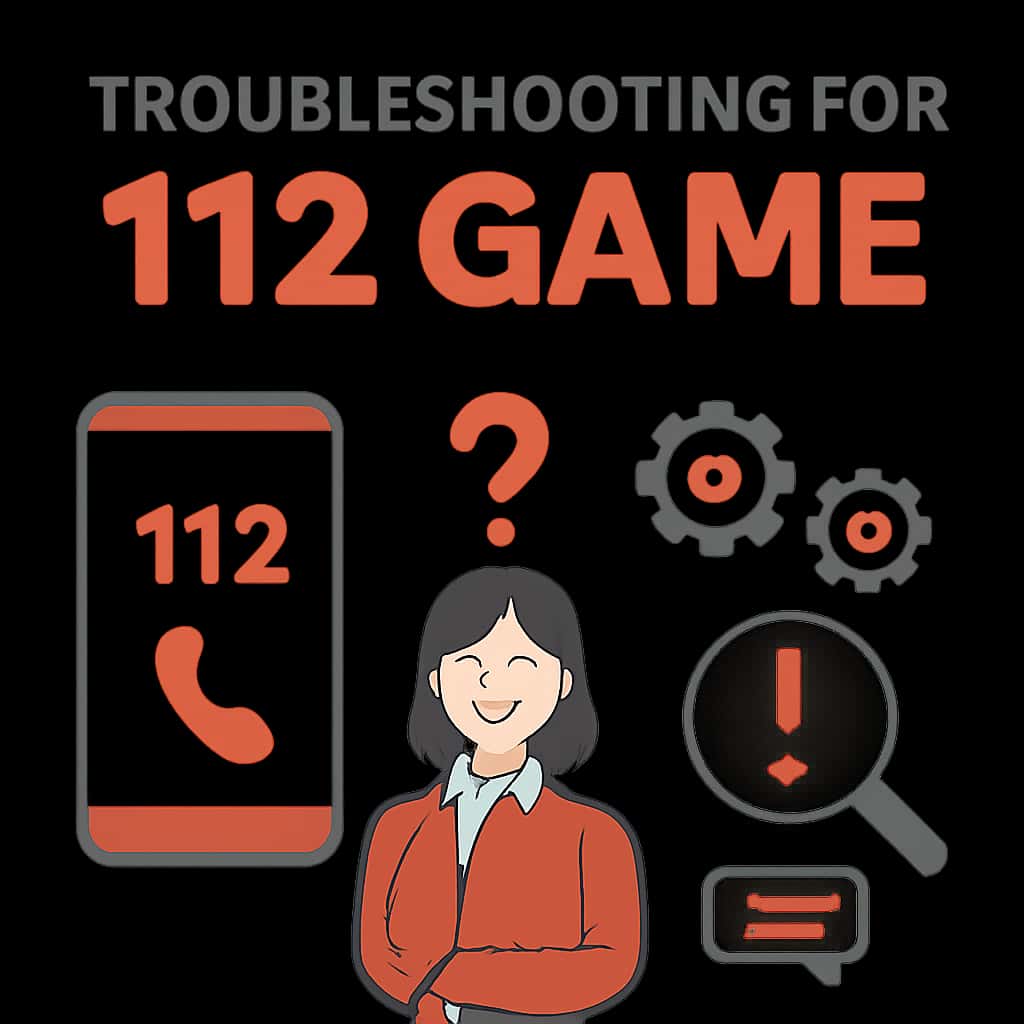 An educational diagram illustrating troubleshooting processes for 112 Game.