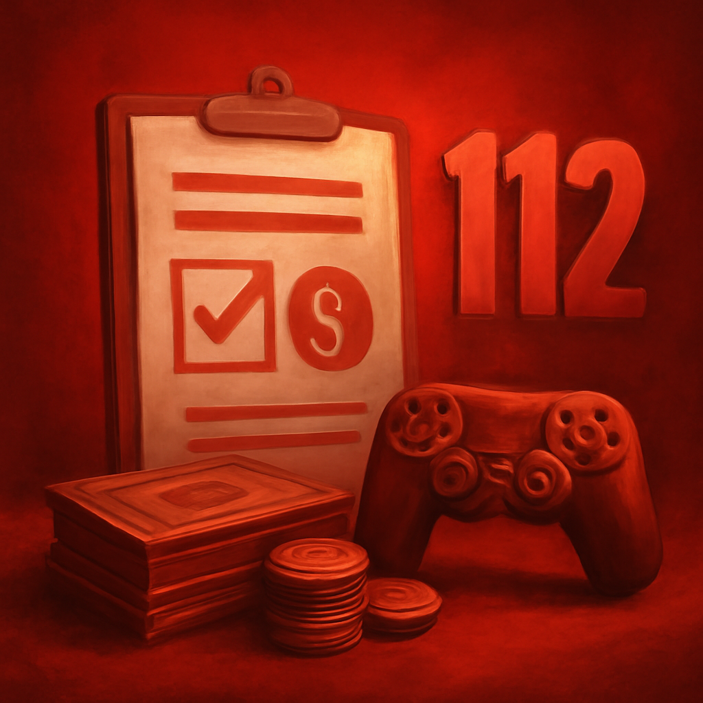 A diagram illustrating safety measures for 112 Game.