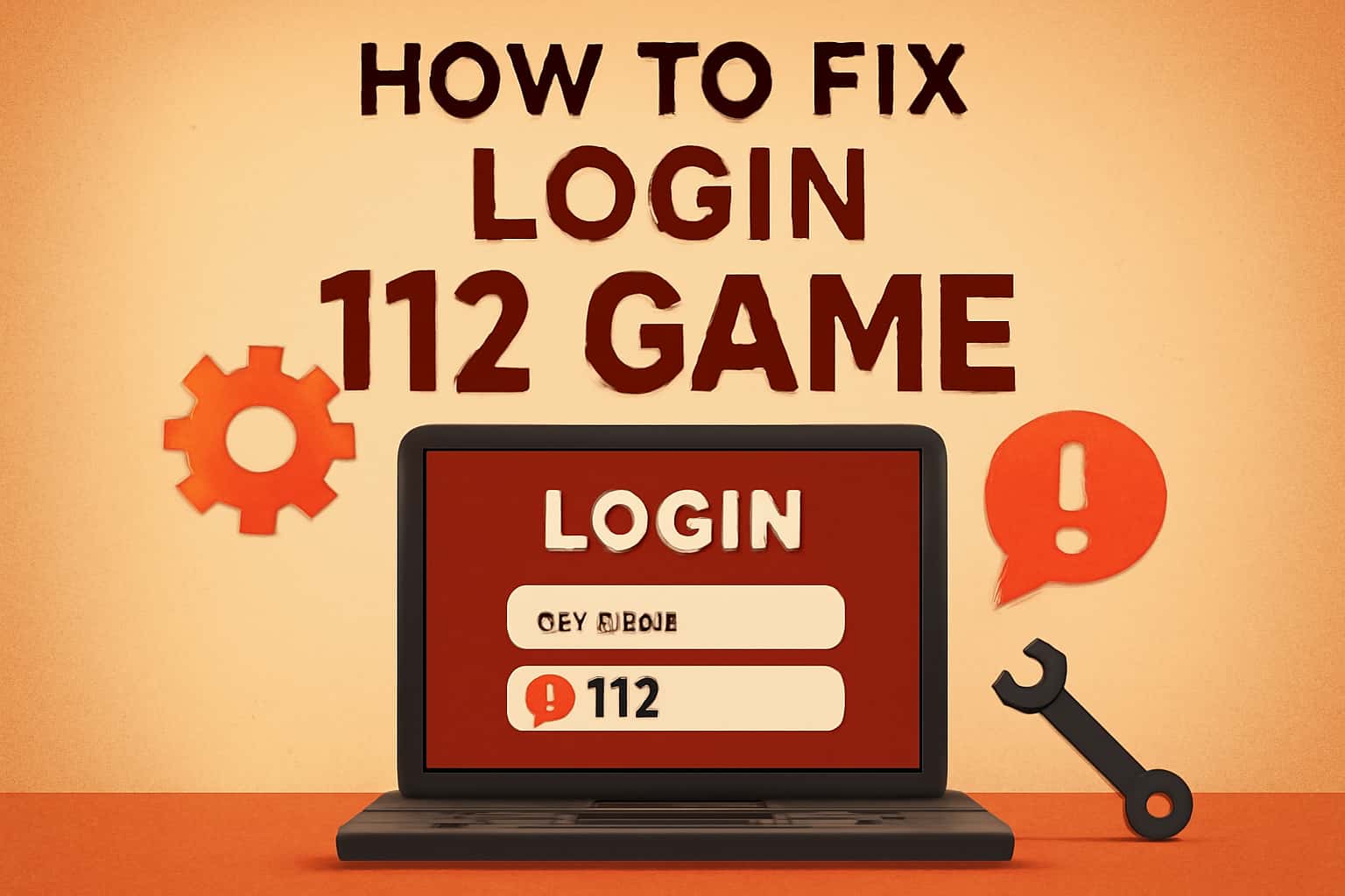 An illustrative guide on fixing login issues related to the 112 Game.