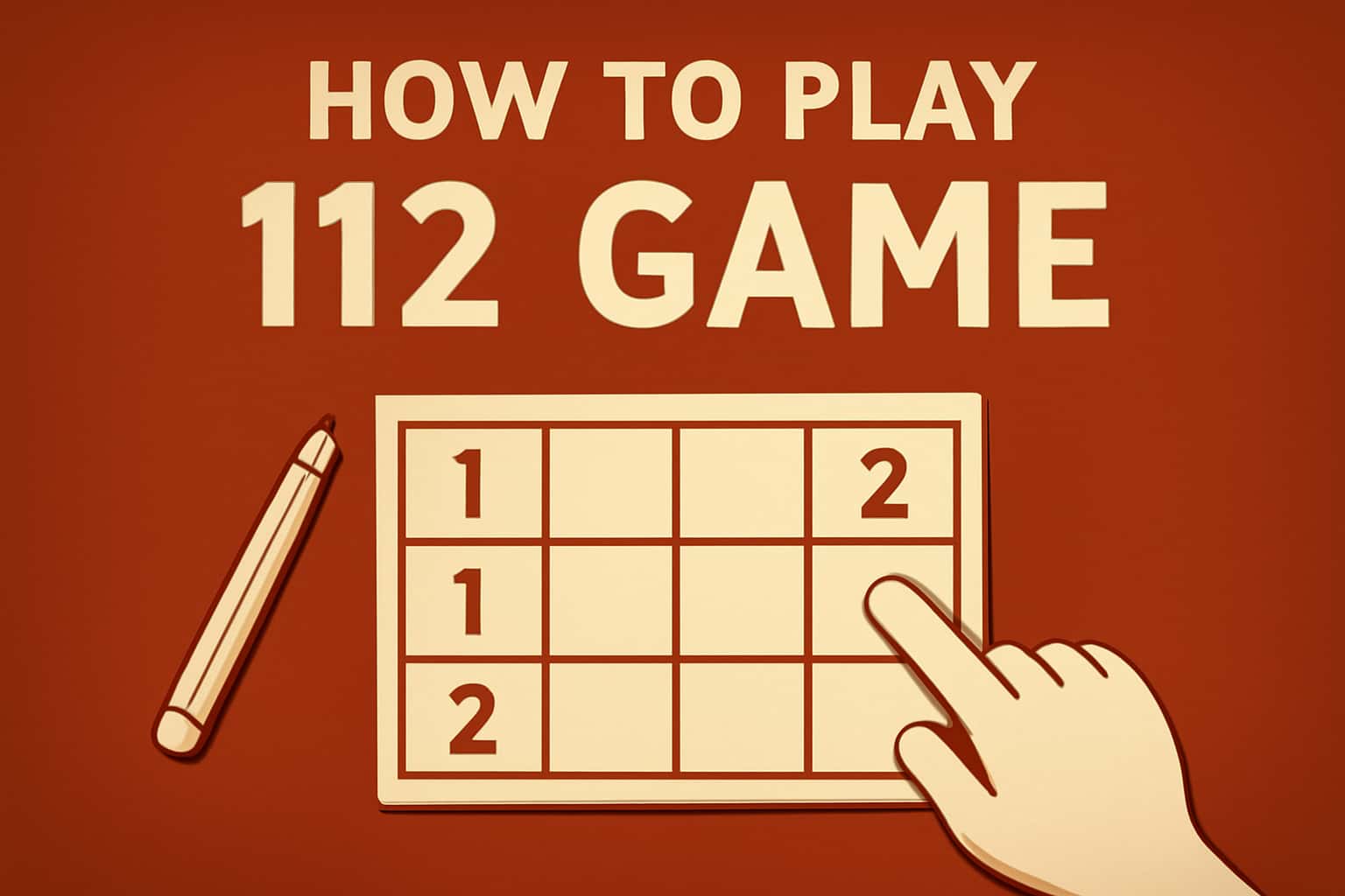 An informational illustration showcasing the 112 Game interface.