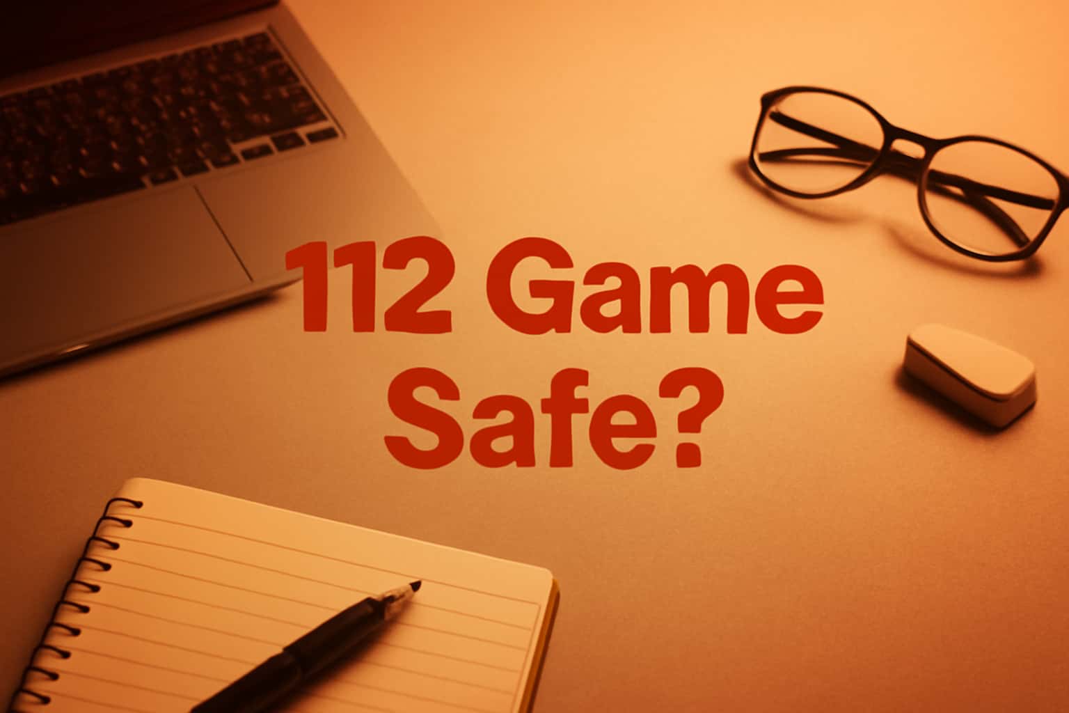 A neutral informational scene showcasing the safety of 112 Game.