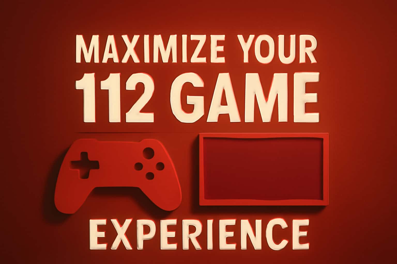 An informative scene showcasing the 112 Game experience with clear text.