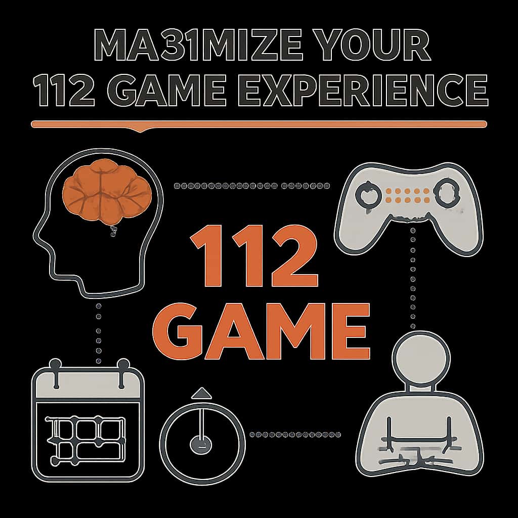 An educational diagram about maximizing the 112 Game experience.
