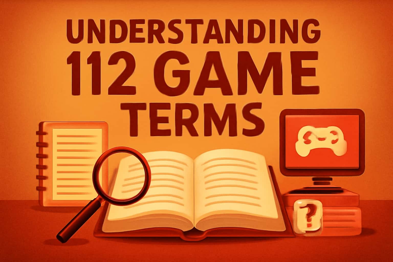 An informative visual representation of 112 Game terminology with a clean design.