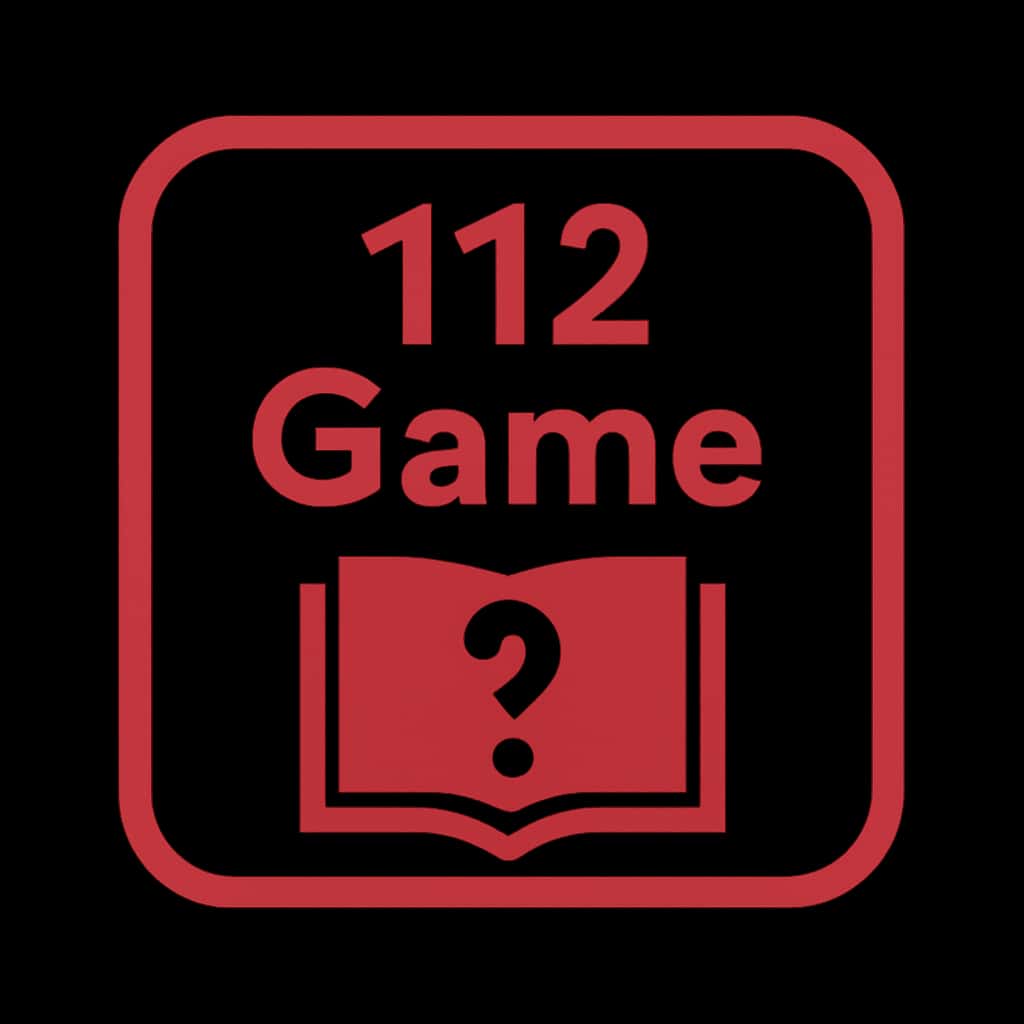 A badge symbolizing the Understanding 112 Game Terms guide.