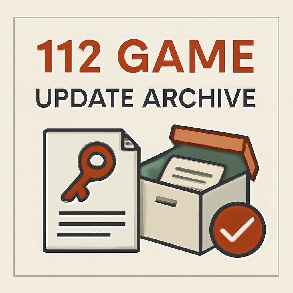 An educational illustration for 112 Game Update Archive content.