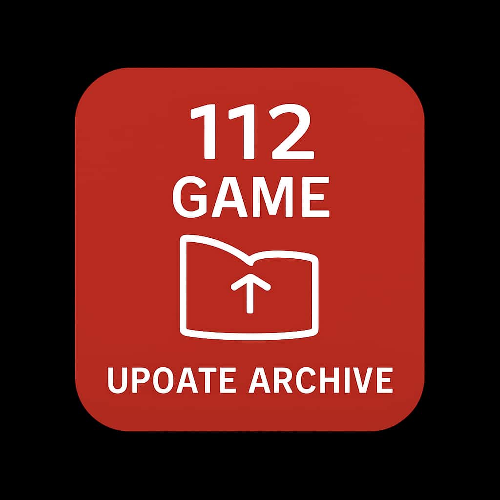 A simple badge for 112 Game Update Archive with the text '112 Game'.